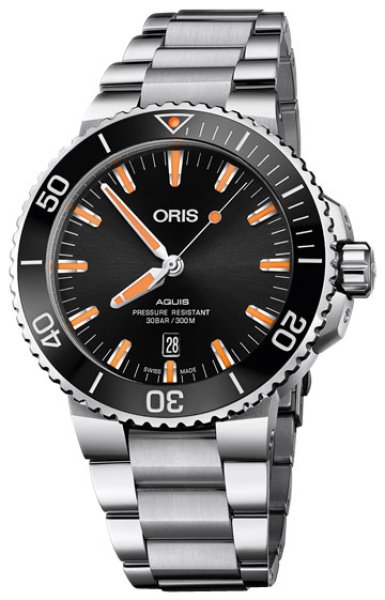 時計の上月 腕時計 オリス ORIS アクイス デイト ダイバーズ 機械式自動巻 73377304159M 正規品 73377304159M