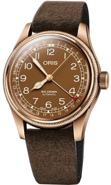 画像1: 腕時計 オリス ORIS ビッグクラウン ポインターデイト 機械式自動巻 メンズ ブロンズ 75477413166 754.7741.3166 正規品 (1)