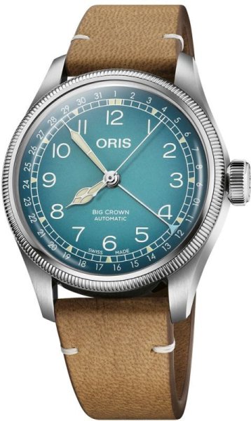 画像1: 腕時計 オリス ORIS ビッグクラウン ポインターデイト 機械式自動巻 メンズ ビッグクラウンｘチェルボボランテ 01 754 7779 4065-Set 38mm 正規品 (1)