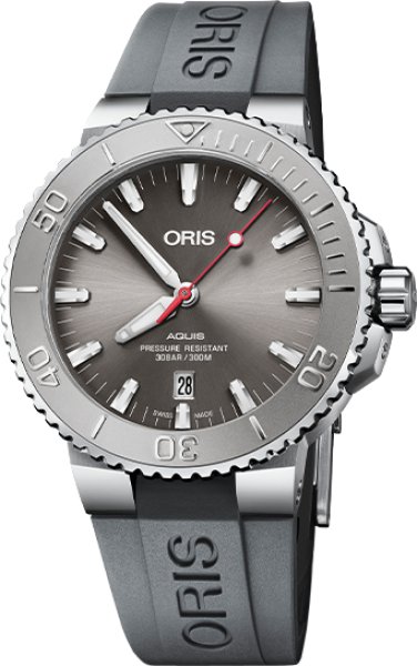 画像1: 腕時計 オリス ORIS アクイス デイト レリーフ ダイバーズ 機械式自動巻 01 733 7730 4153-07 4 24 63EB 正規品 (1)