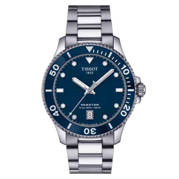 画像1: T1204101104100 ティソ TISSOT シースター1000 SEASTAR 1000 クオーツ 40mm T120.410.11.041.00 正規品 (1)