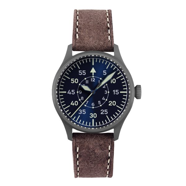 画像1: 腕時計 Laco 862142LBL FLIEGER Karlsruhe Pro フリーガー カールスルーエ プロ 日本限定25本モデル 機械式手巻き 正規品 (1)